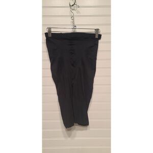 Star Power By Spanx Mid-Thigh High Waisted Black Shapewear Shorts Size F NWOT